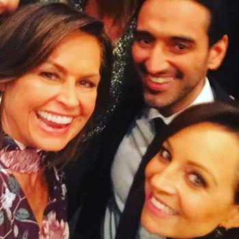 Carrie Bickmore congratulates Lisa Wilkinson after she announced she would leave Today to take up a position on rival network Ten. Picture: Instagram/@bickmorecarrie