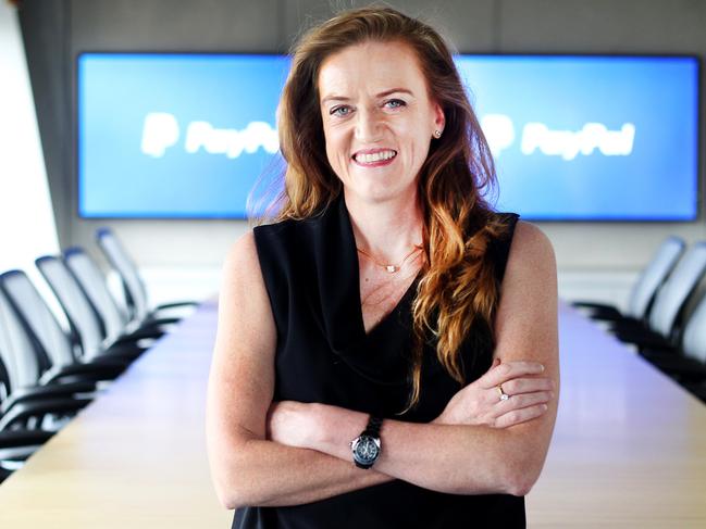 23/03/2017: PayPal CEO Libby Roy photographed at their Sydney offices on Thursday. Hollie Adams/The Australian