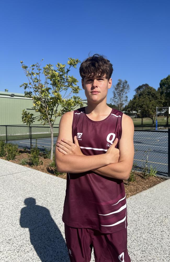 QLD School Sport Netball Under-15 boys. Pictured: Benjamin Duck