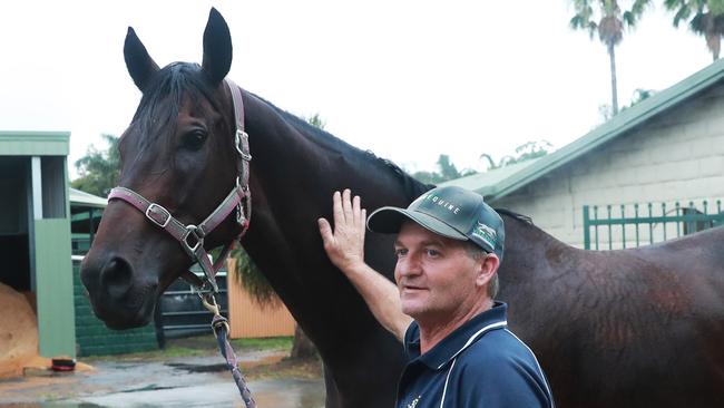 Trainer Kerry Parker, pictured with stable star Think It Over, has some good chances at Hawkesbury on Tuesday.