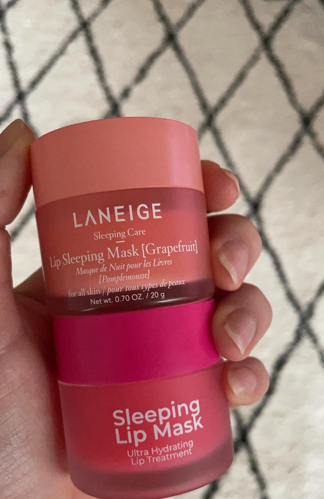 Beauty lovers have spotted a “dupe” of the Laneige Lip Sleeping Mask on Woolies shelves. Picture: news.com.au