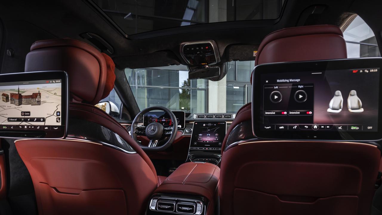 The new S-Class cabin is designed for the digital native. Picture: Supplied.