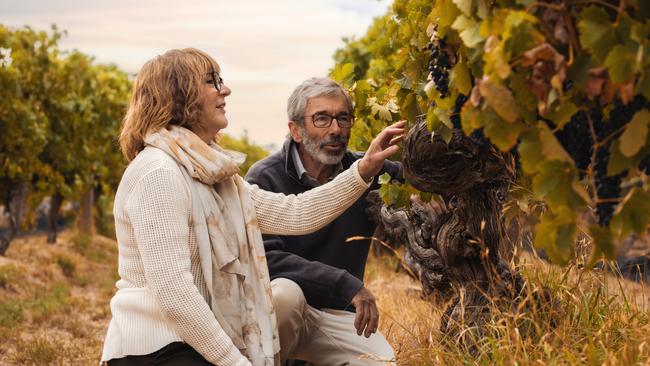 Prue and Stephen Henschke of Henschke Wines.