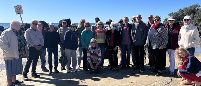 Bargara residents on the foreshore. More than 60 people made submissions to the council in July ahead of Tuesday’s vote, opposing changes to the planning scheme that would allow high-rises to be built more than three or four storeys.