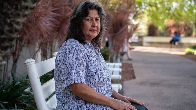 Theresa Roe outside Darwin Local Court on Tuesday May 21, following the start of the coronial inquest into her cousin Richard Roe's disappearance. Picture: Pema Tamang Pakhrin