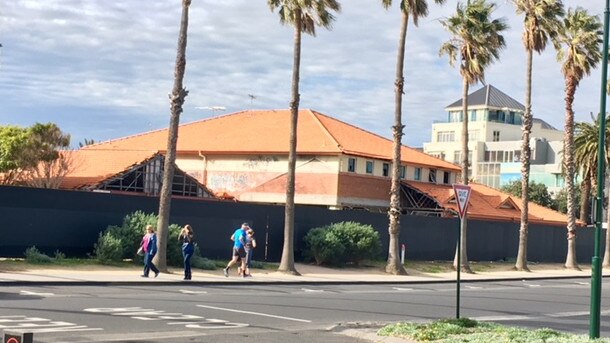 Site of the delayed Waterfront Place development at Port Melbourne.