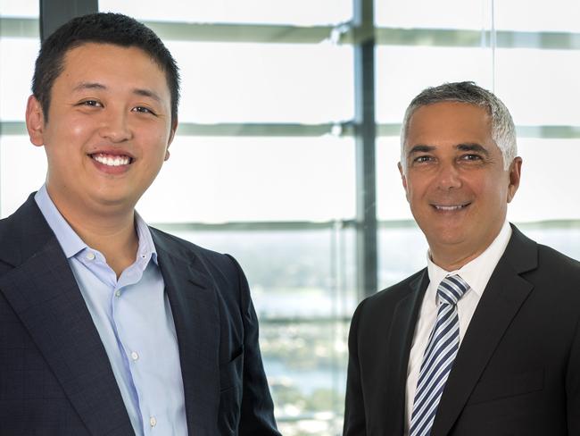 Aqualand chief executive John Carfi, with managing director Jin Lin, says the company wants to deliver alandmark for all Sydneysiders at Barangaroo. Picture: Supplied.