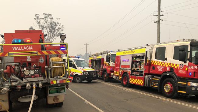 Crews were called to The Northern Rd about 1.30pm on Monday. Picture: Wallacia Rural Fire Brigade