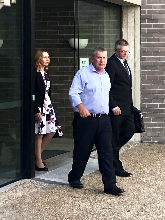 Georges River Council senior manager Mark James leaving Sutherland Local Court today.