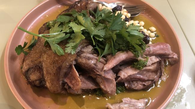 Olive’s slow-roasted lamb shoulder with zhoug is one of the better offerings of the dish on the dining scene.