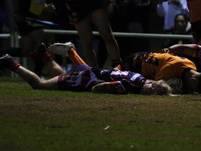 Israel Folau makes his Rugby League Gold Coast debut for Southport Tigers against defending champions Runaway Bay at Owen Park, Southport. Pic Mike Batterham
