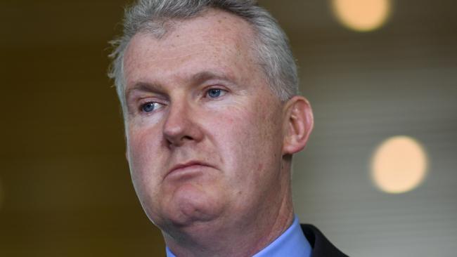 Opposition water spokesman Tony Burke said   Labor would move in the Senate today to axe the 1500 gigalitre water buyback cap. Picture: AAP