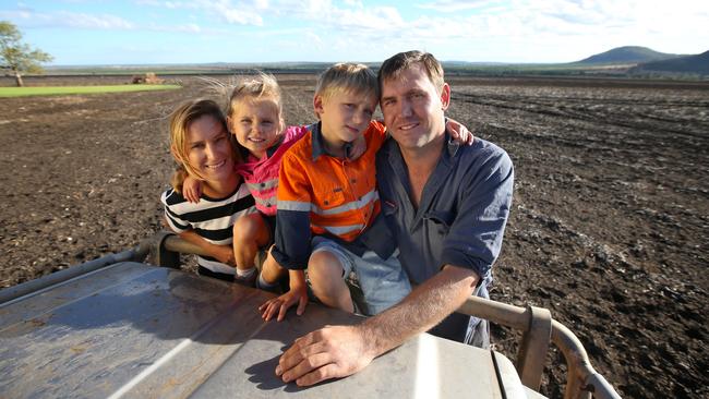 Grant and Zara Lowien with children Patrick and Emelia. Picture: Nathan Edwards