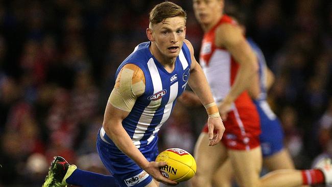 Jack Ziebell in action for North Melbourne.