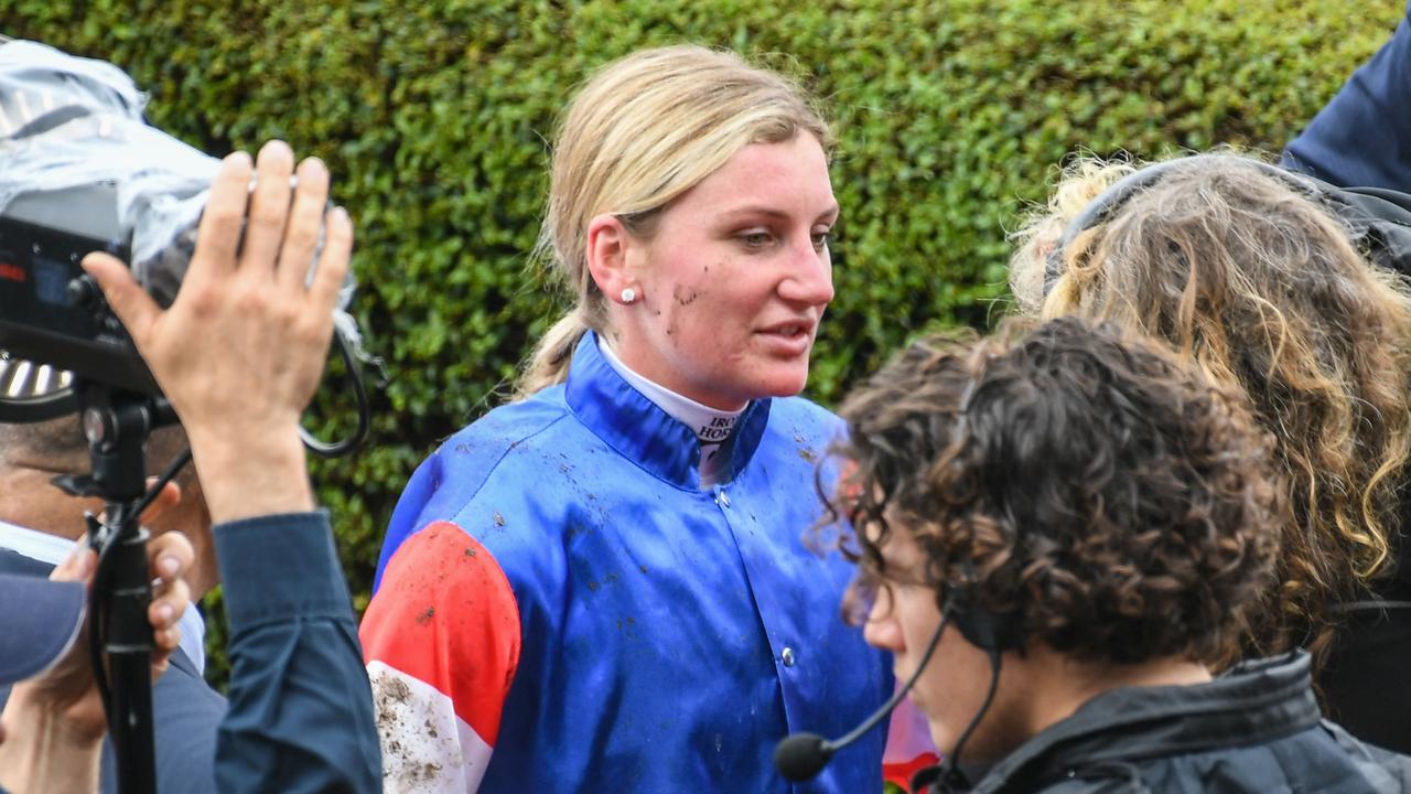 Jamie Kah considering retiring from horse racing. (Photo by Pat Scala/Racing Photos via Getty Images)