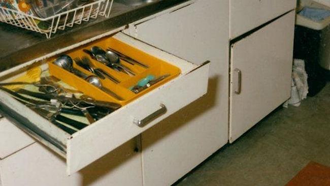 A kitchen drawer in Beth Barnard’s home. Picture: HWT Library