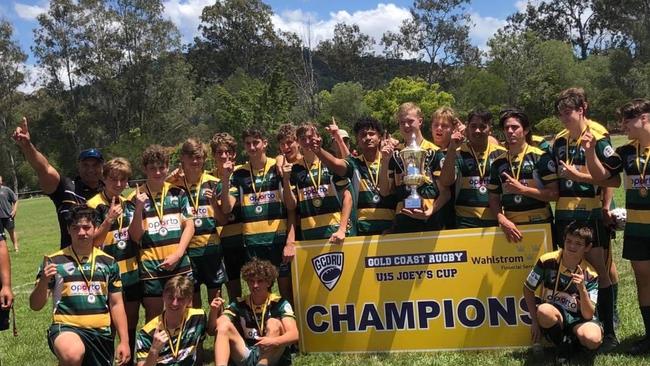 Surfers Paradise Dolphins win U15 Gold Coast junior rugby final. Photo: Supplied.