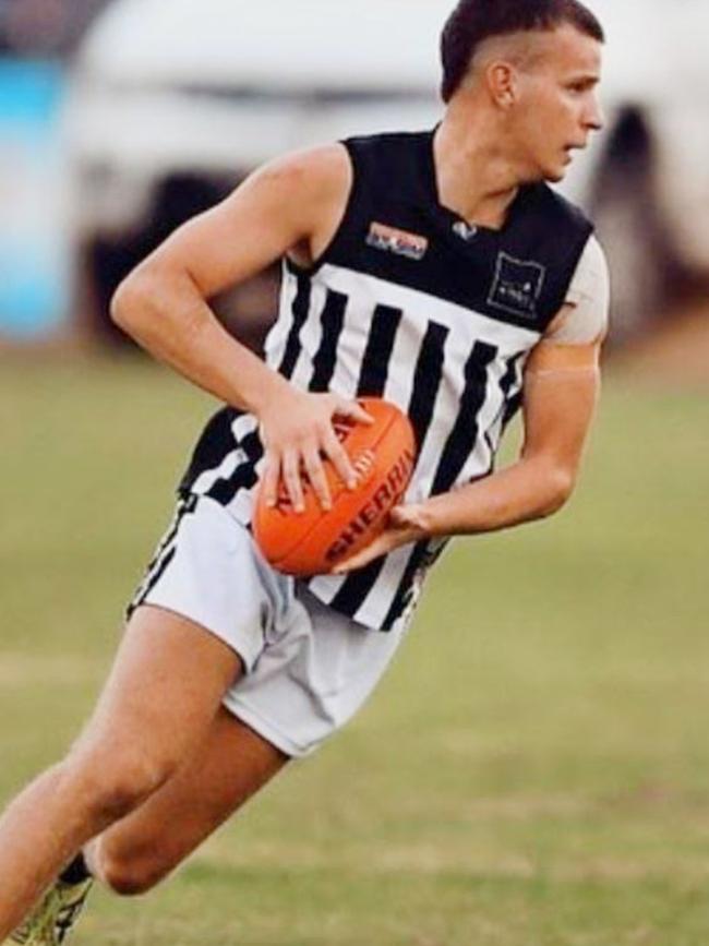 Birdwood footballer Antonio Loiacono in action for Waikerie in the Riverland Football League. Picture: Supplied