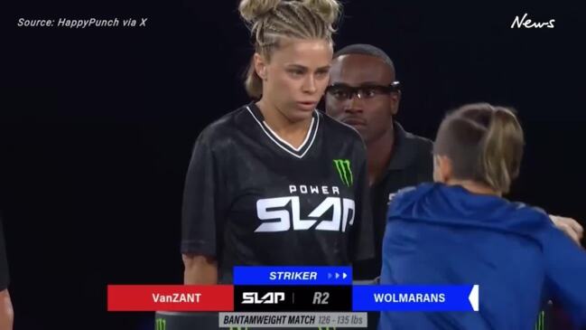 Paige VanZant slaps opponent to knees