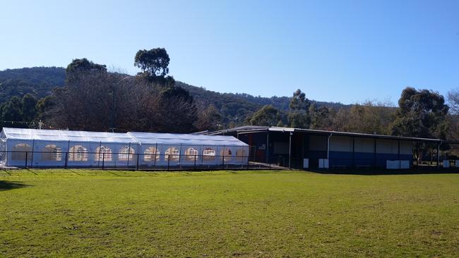 ‘Way too long’: Upper Gully president Mark Godfrey has been left frustrated as his club continues to operate out of marquees, facing significant financial loss. Picture: Daniel Cencic