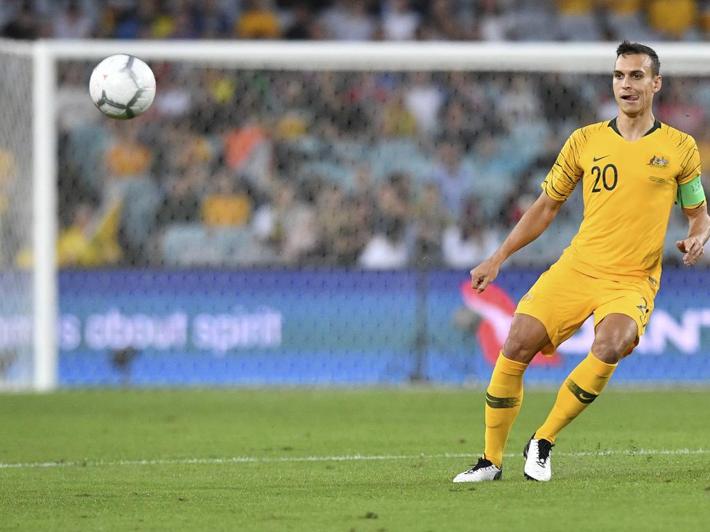 Trent Sainsbury will return for the Socceroos against Chinese Taipei. Picture: AAP Image/Brendan Esposito