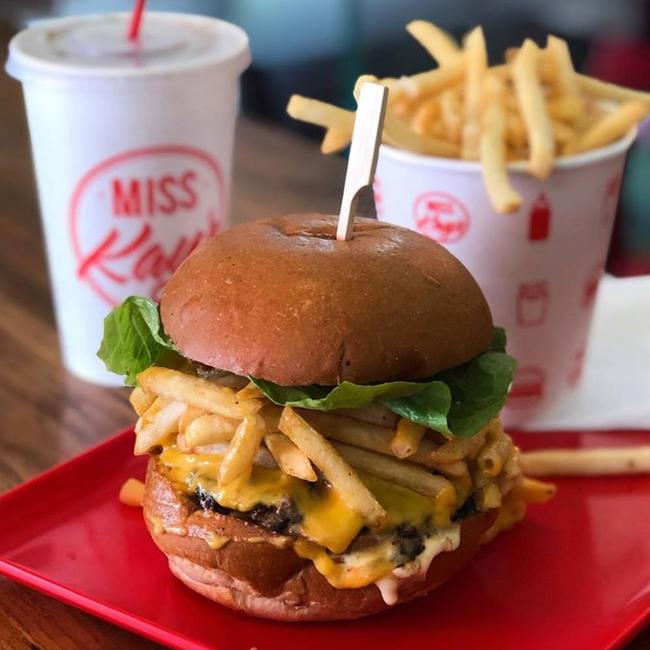 Miss Kay's burger and fries. Picture: Facebook/@misskaysburgerbar