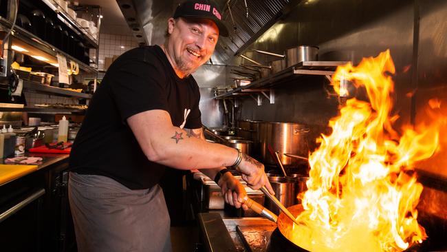 Wok star: Chin Chin’s executive chef Benjamin Cooper. Picture: Tony Gough