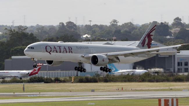 Qatar Airways is offering an extra 48,000 seats, or an extra 28 flights, to get Australians home and foreigners back to their countries. Picture: AAP