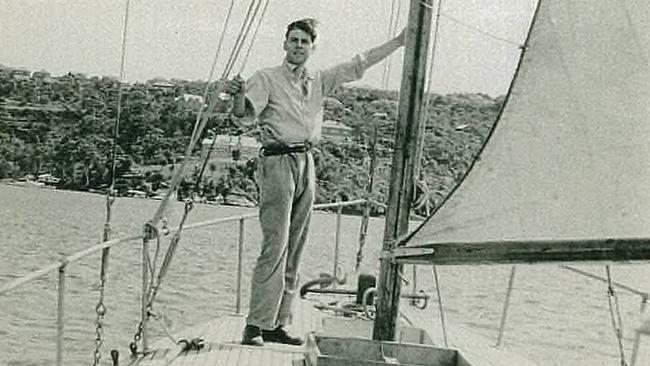 Peter Luke, co-founder of the Cruising Yacht Club of Australia which started the Sydney-Hobart Yacht Race, in his heyday as a yachtsman sailing his yacht Wayfarer in undated copy photo, died 23/09/07 aged 92.