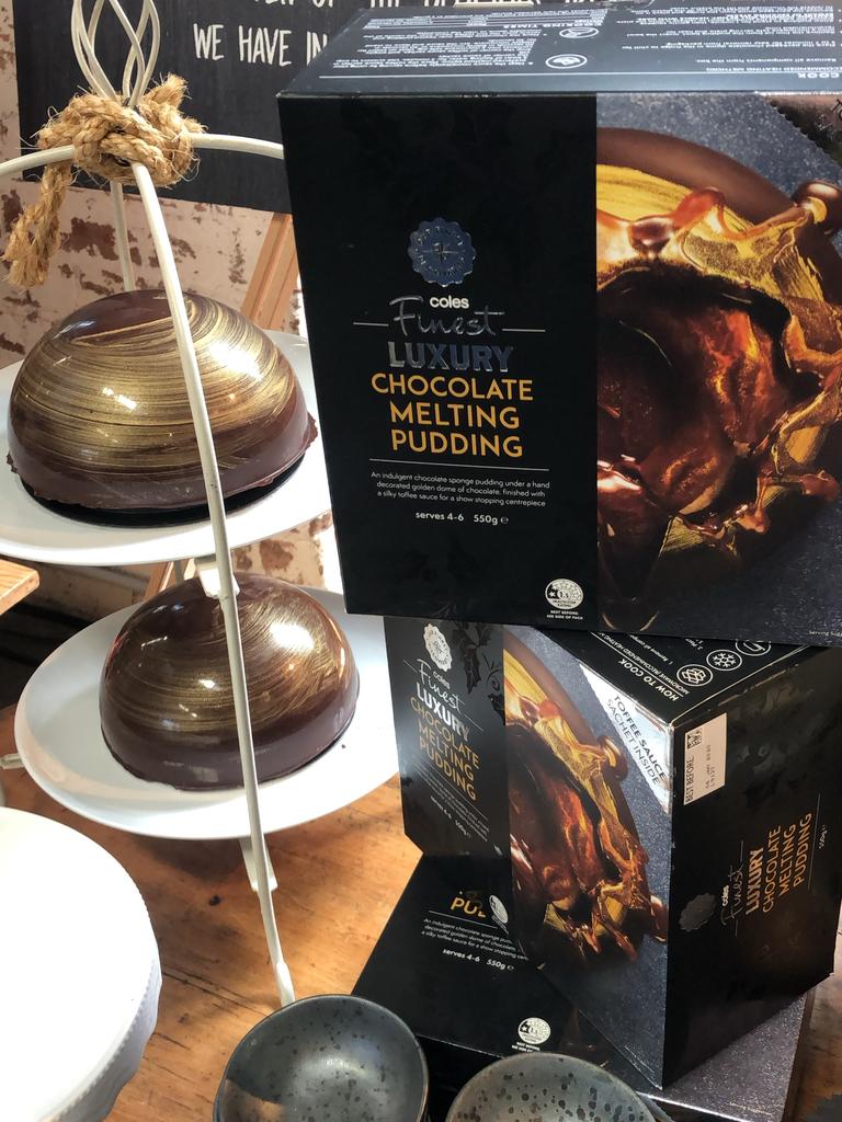 The $15 chocolate melting pudding starts off as a pretty dome, before hot sauce melts it down to reveal a saucy dessert which is sure to entertain family and friends. Picture: Supplied