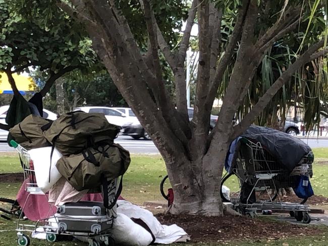 Homelessness remains a major problem on the Gold Coast.