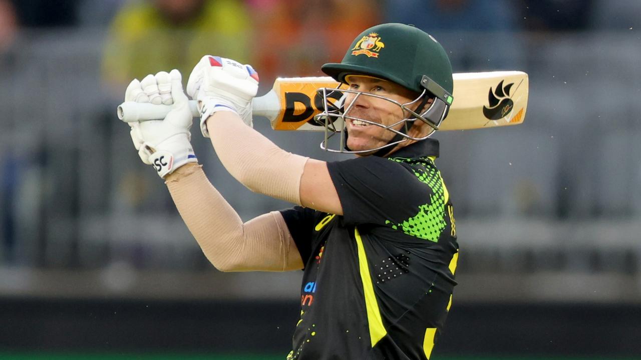 David Warner of Australia. Photo by James Worsfold/Getty Images