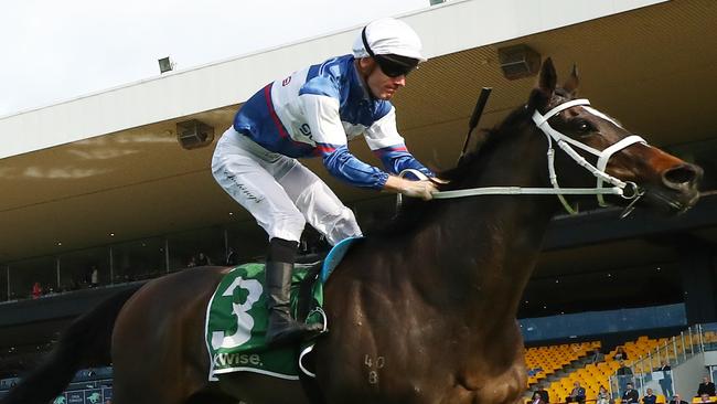 Rory Hutchings rides Speycaster to victory in the Stayer's Cup Picture: Jeremy Ng/Getty Images