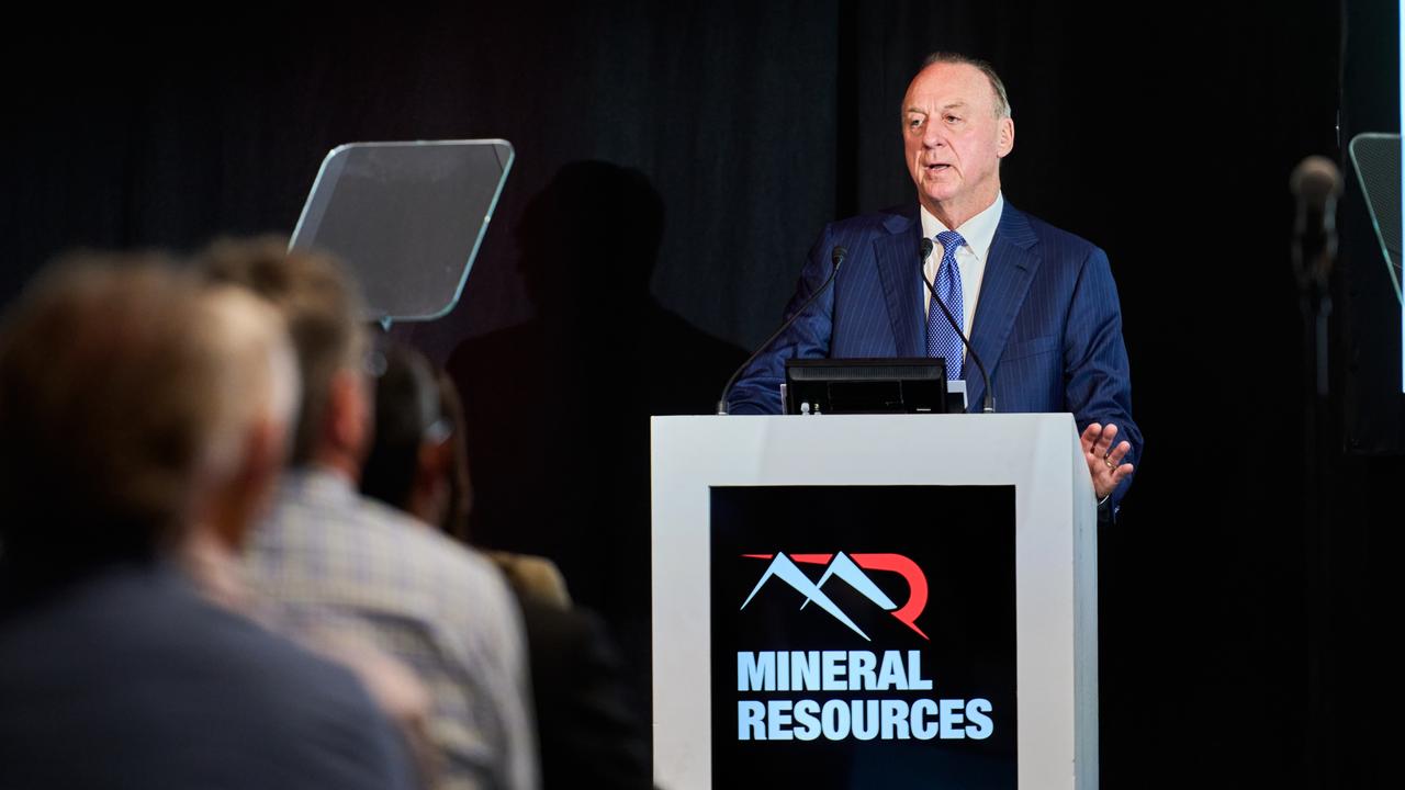 Mineral Resources managing director Chris Ellison. MinRes has restarted the approvals process for a new iron mine in WA. Picture: Courtney McAllister