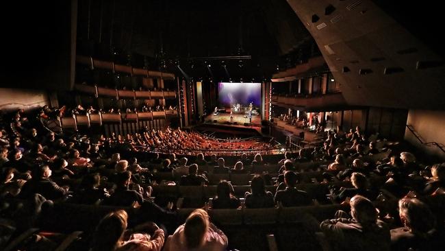 The socially distanced audience at the Don Burrows tribute concert at Sydney Opera House. Picture: Prudence Upton