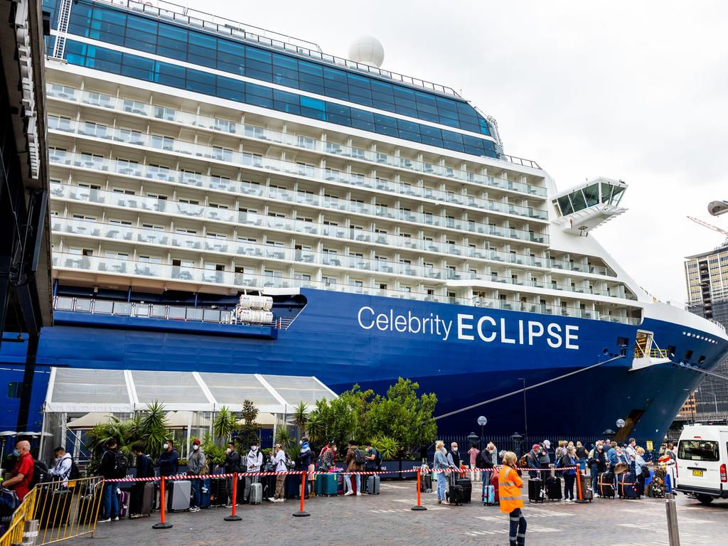 Covidriddled Celebrity Eclipse cruise ship docks in Sydney NT News