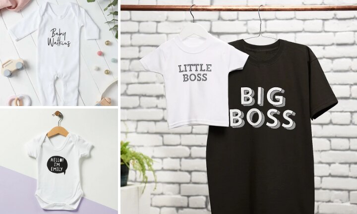 personalised baby wear