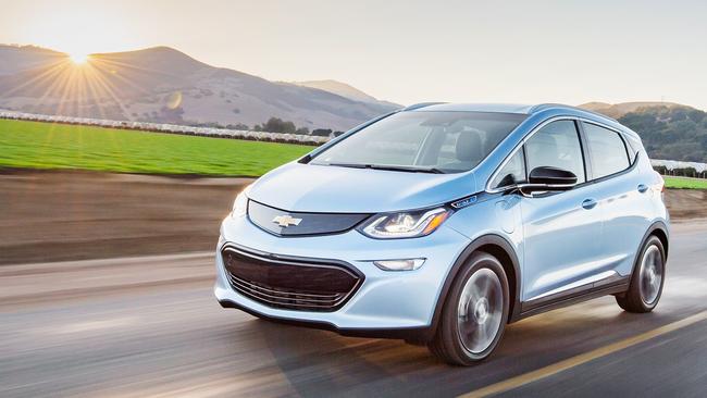 The Chevrolet Bolt electric vehicle can be driven without touching the brakes and using only the accelerator pedal, just like a dodgem car. Picture: Supplied.