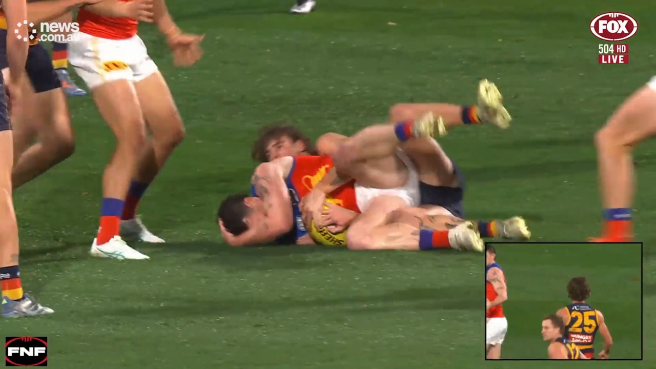 James Peatling reported for sling tackle on Lachie Neale