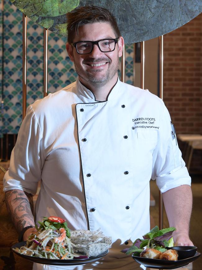 Chef Darren Foots at his Revesby Workers Club restaurant Bel Cibo. Picture: AAP/Simon Bullard