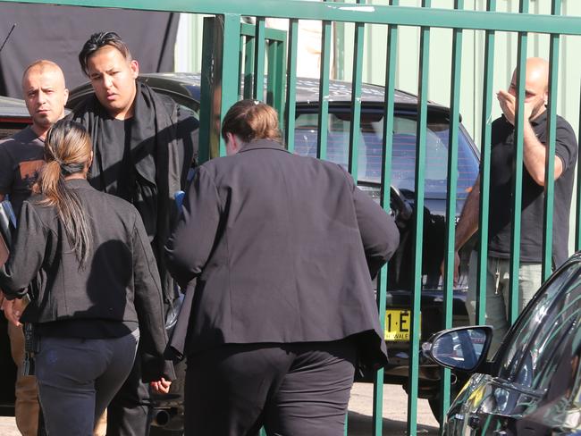 Police visit the prayer hall on Monday. Pic: John Grainger