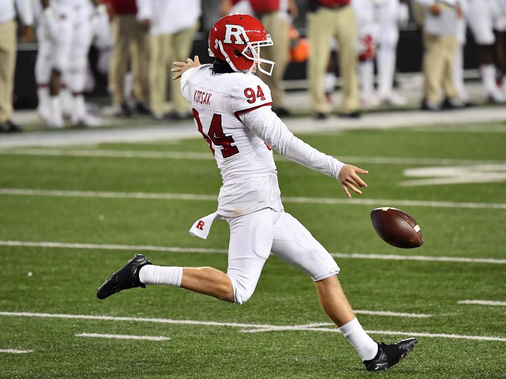 Aussie Adam Korsak has broken college punting records, is expected to