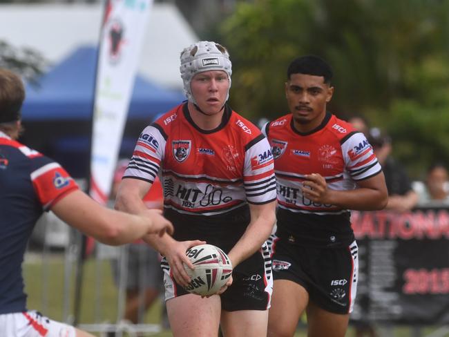 Kirwan State High School hosts St Patrick's College, Mackay, in round 1 of the 2025 Aaron Payne Cup. Picture: Evan Morgan