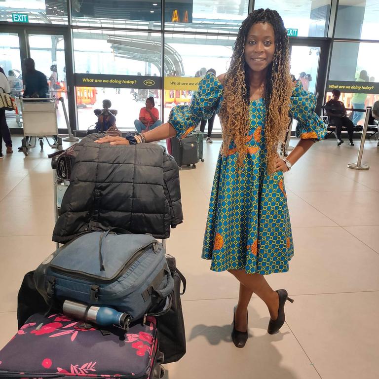 Juanita Headley was travelling from with Dutch airline KLM. Picture: Jam Press