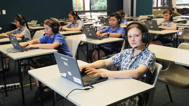 Most students take the NAPLAN test online now. Picture: Brendan Radke