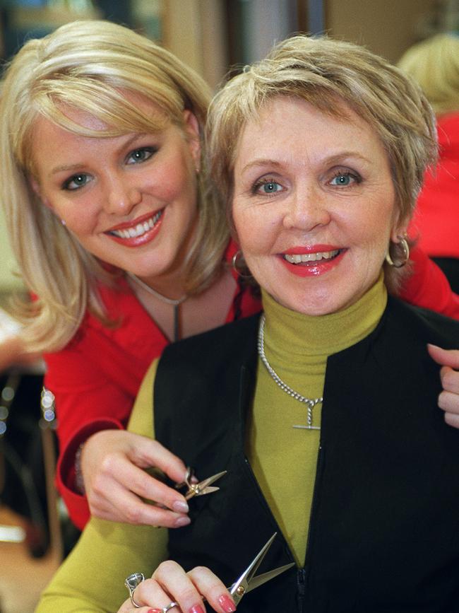 Tricia Hicks with daughter Therese in 2002. Picture: Advertiser Library