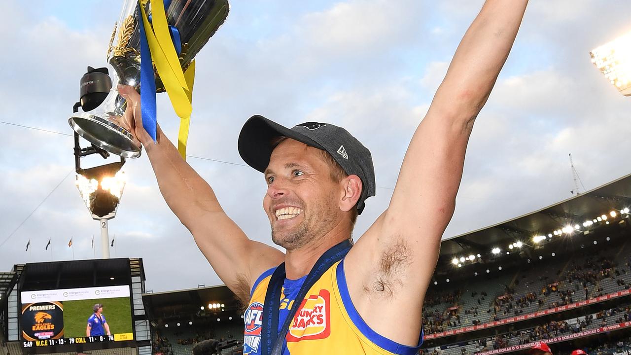 Mark LeCras won an AFL premiership with the West Coast Eagles in 2018. Picture: AAP Image/Julian Smith