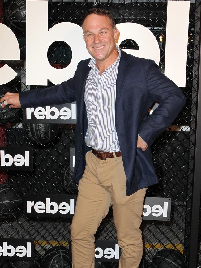 Michael Slater at the launch of the Rebel Stadium Of Sport at Westfield Bondi Junction. Picture: Christian Gilles.