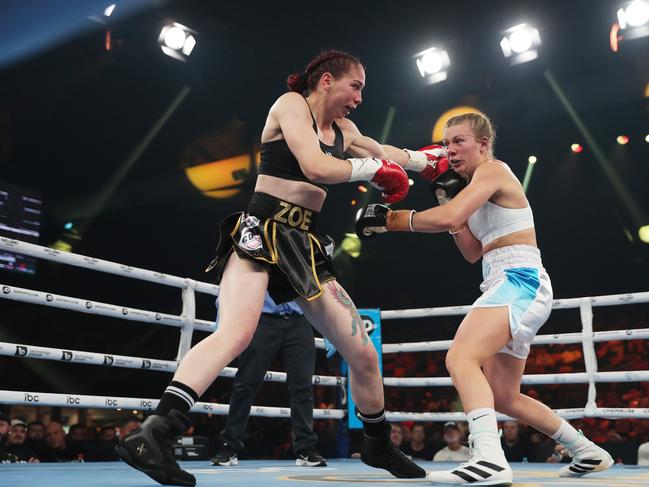 Ella Boot competes in her bout against Zoe Putorak at Newcastle Entertainment Centre on October 8, 2022 in Newcastle. Picture: Peter Lorimer/Getty Images