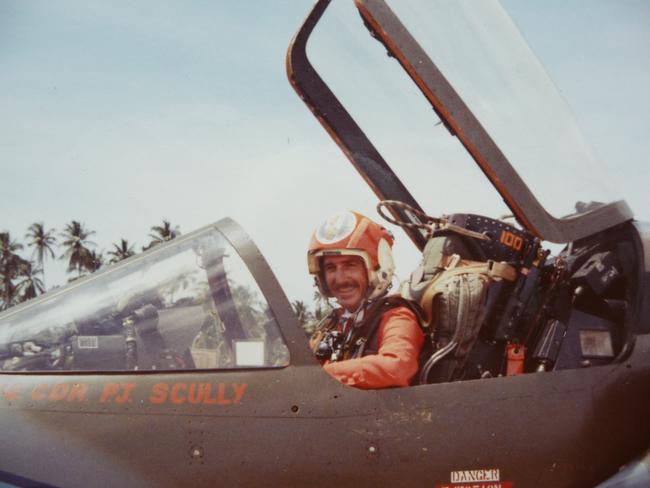 Peter Scully, circa 1971, when he was commanding officer of a Mirage squadron at Butterworth in Malaysia.